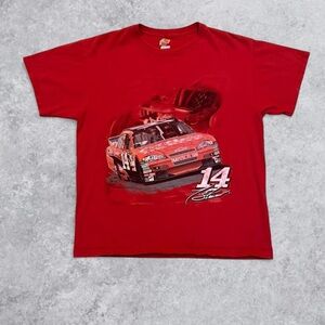Chase Authentics Vintage Tony Stewart NASCAR Red Racing Graphic Tee